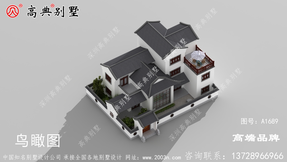 這款古色古香的中式別墅，外形既美觀，又舒適實(shí)用。