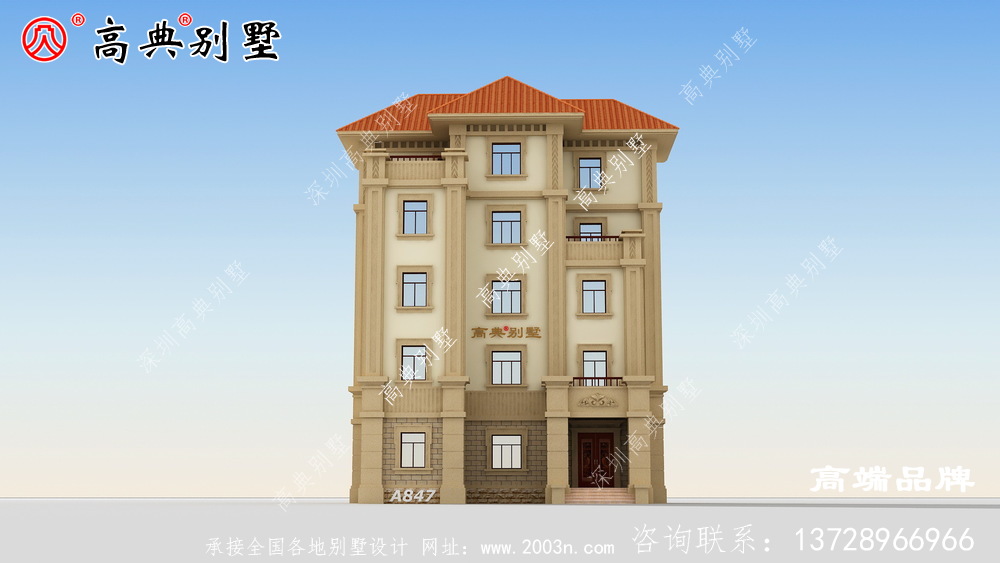 這款漂亮的歐式別墅，外觀好看極了，快收藏建一棟！