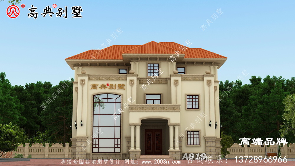這款三層歐式別墅，實(shí)用上檔次，是享受鄉(xiāng)村時光的好居所。