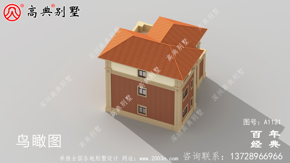 歐式三層建筑設(shè)計(jì)圖中包含效果圖，戶型經(jīng)典。