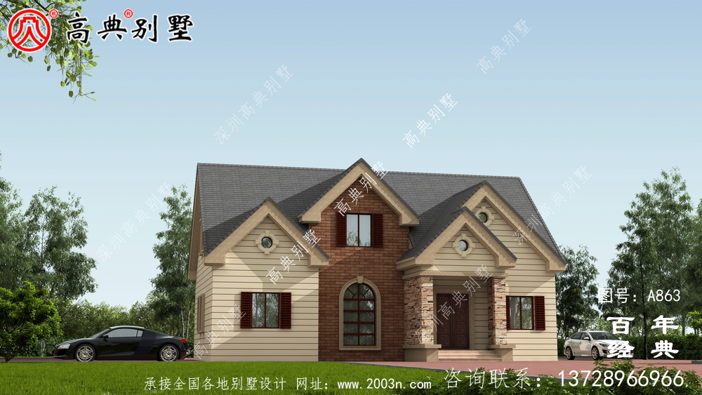一樓鄉(xiāng)村別墅設(shè)計家庭圖紙，占地約146平方米，