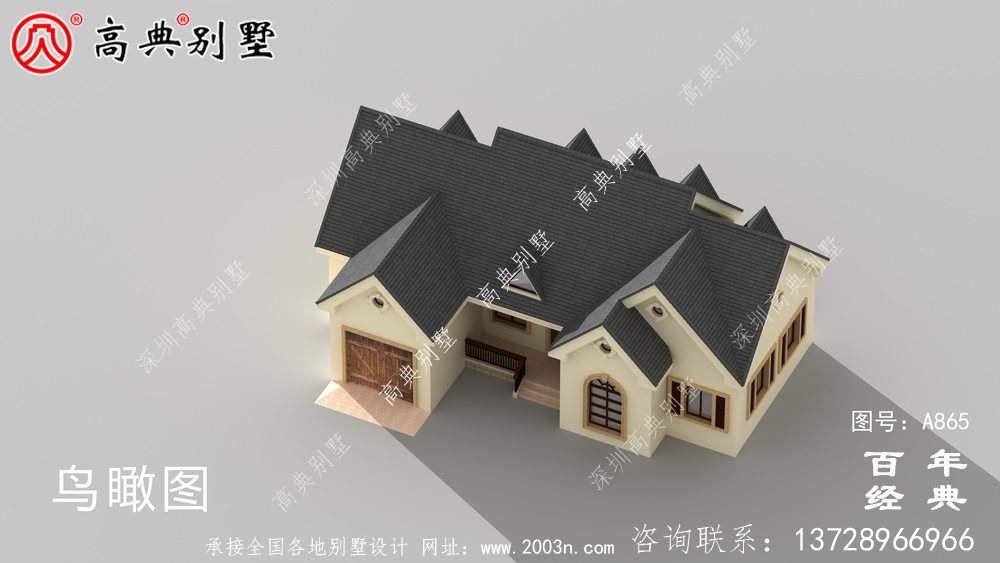 163平方米農(nóng)村一層平房別墅設(shè)計CAD圖紙包括外觀