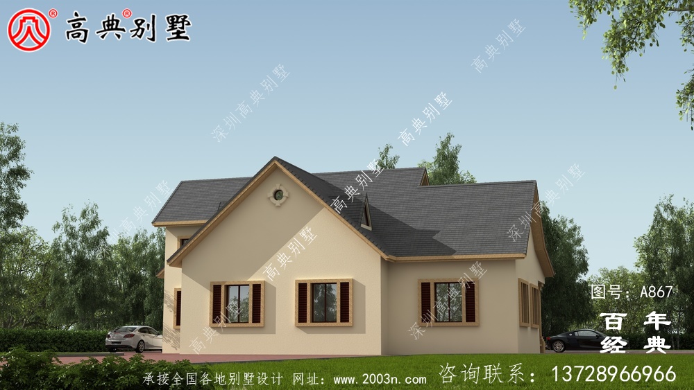 一層別墅的設計圖包括效果圖和農(nóng)村自建閣樓的