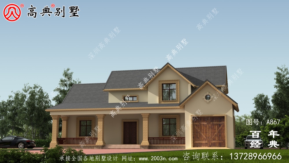 一層別墅的設計圖包括效果圖和農(nóng)村自建閣樓的