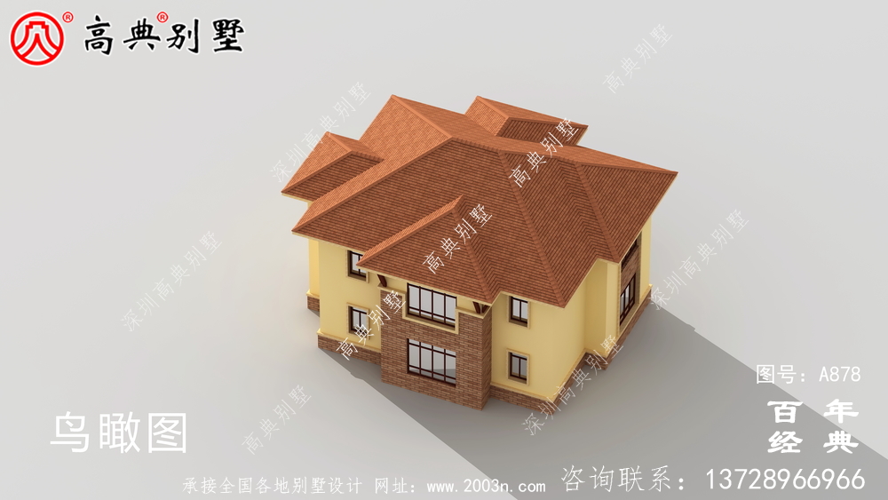 20萬鄉(xiāng)村一層半小洋房圖，建造別墅設(shè)計(jì)方案強(qiáng)烈