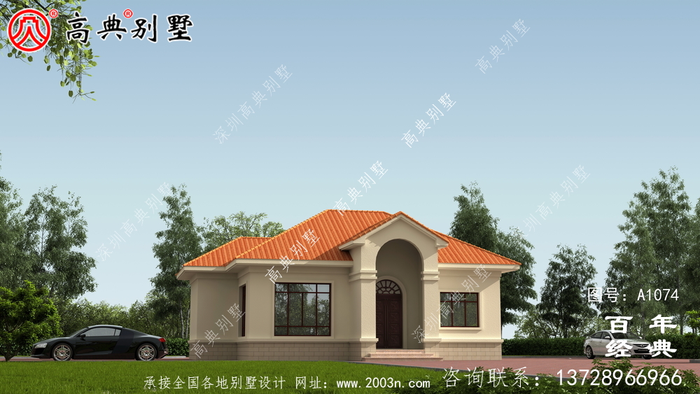 新農村一樓簡易自建別墅設計圖紙齊全。