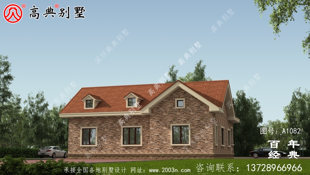一層農村建造別墅設計方案強烈推薦，含外型照