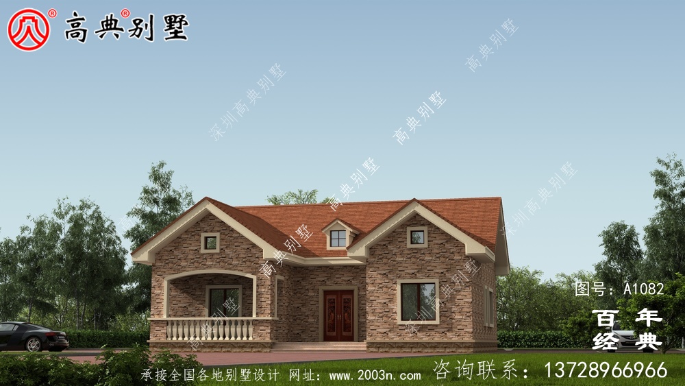 一層農村建造別墅設計方案強烈推薦，含外型照