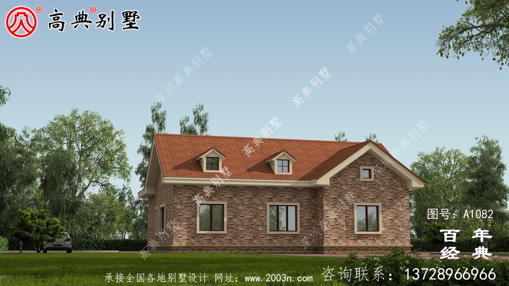 一層農村建造別墅設計方案強烈推薦，含外型照