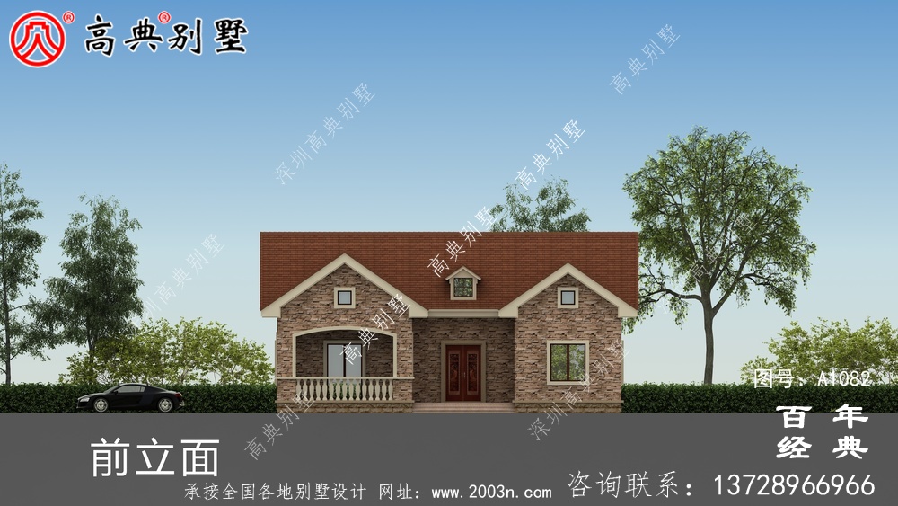 一層農村建造別墅設計方案強烈推薦，含外型照