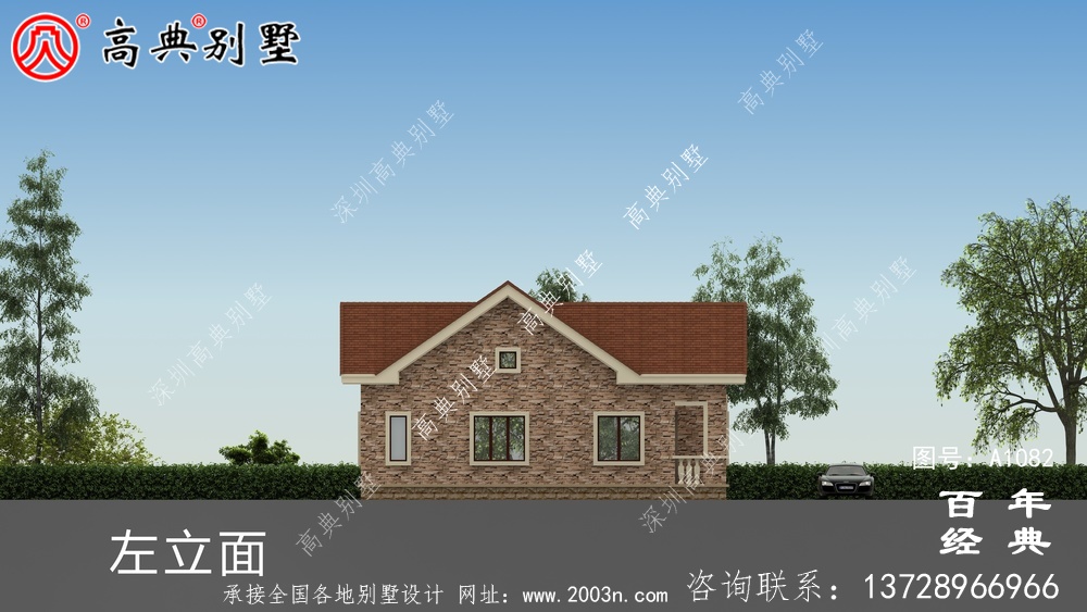 一層農村建造別墅設計方案強烈推薦，含外型照