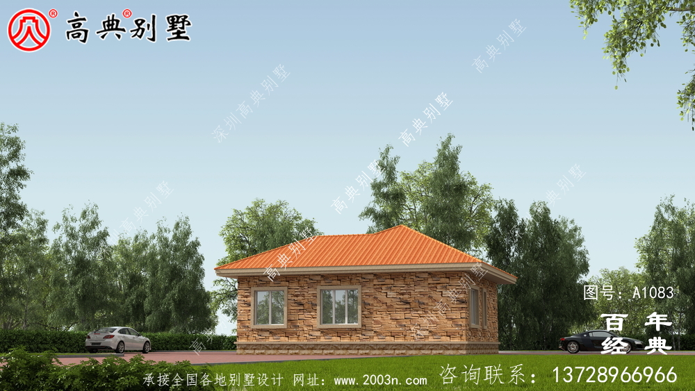 預(yù)算10萬元的歐式一層別墅設(shè)計(jì)，農(nóng)村一層自建住