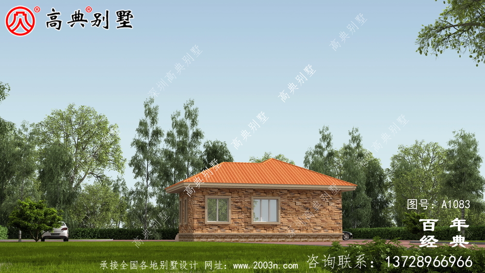 預(yù)算10萬元的歐式一層別墅設(shè)計(jì)，農(nóng)村一層自建住