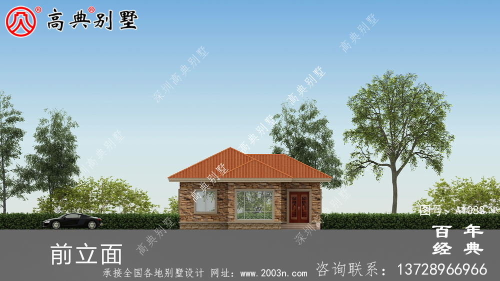 預(yù)算10萬元的歐式一層別墅設(shè)計(jì)，農(nóng)村一層自建住