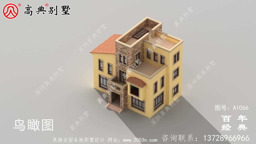 美麗的鄉村歐式三層小樓設計，簡約大氣。