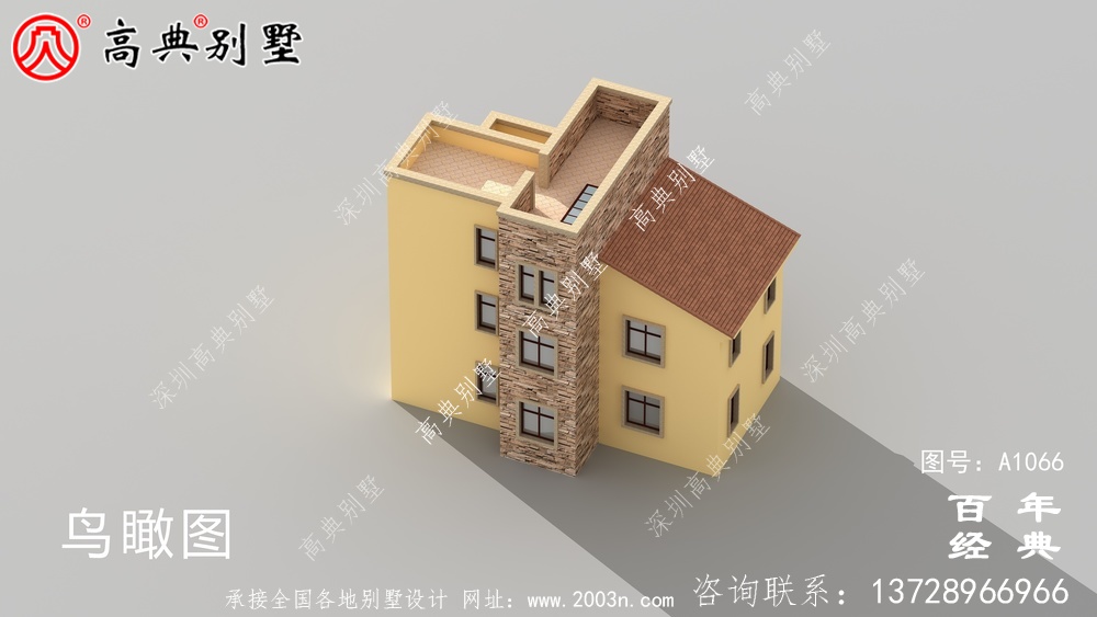 美麗的鄉村歐式三層小樓設計，簡約大氣。
