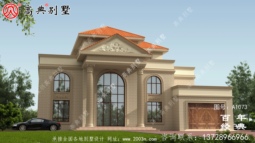 鄉(xiāng)村三層樓房設(shè)計(jì)圖，簡歐風(fēng)格經(jīng)典大氣