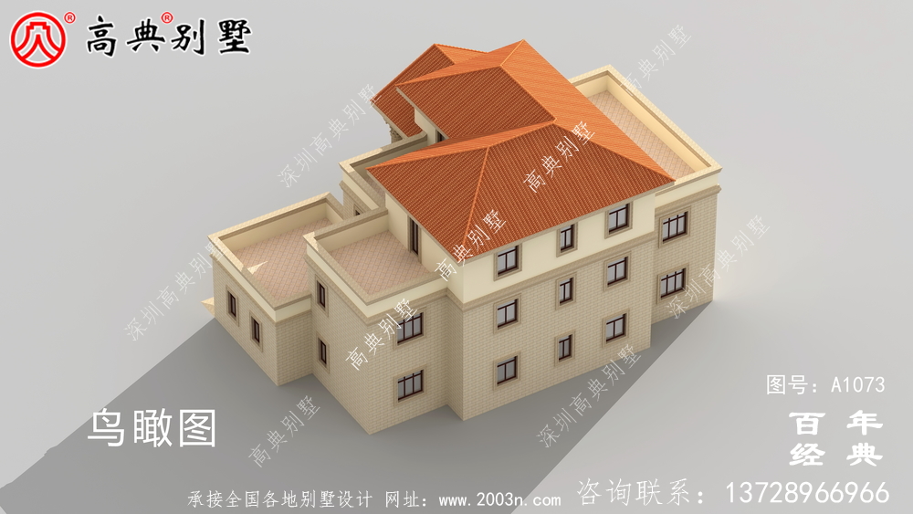 鄉(xiāng)村三層樓房設(shè)計(jì)圖，簡歐風(fēng)格經(jīng)典大氣