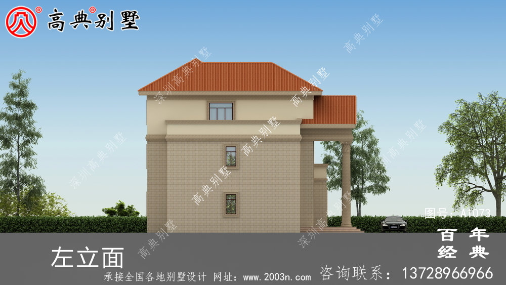 鄉(xiāng)村三層樓房設(shè)計(jì)圖，簡歐風(fēng)格經(jīng)典大氣
