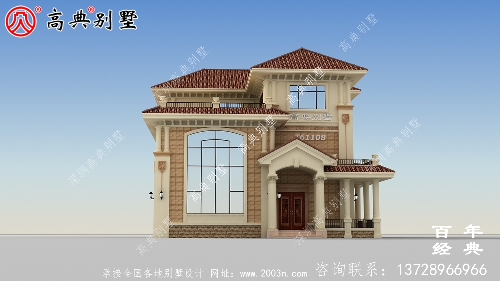 三層復式別墅設計計劃方案，整套設計圖紙+設計效果圖