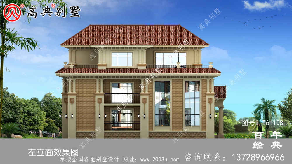 三層復式別墅設計計劃方案，整套設計圖紙+設計效果圖
