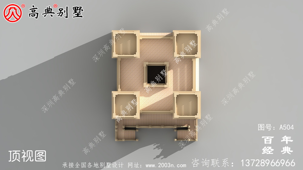 320平大戶型別墅五層房屋設計圖，農村自建別墅強烈推薦