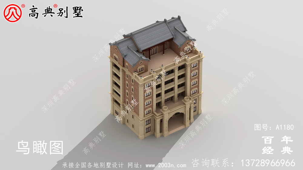347平方米農村法式別墅設計，包括全套施工圖