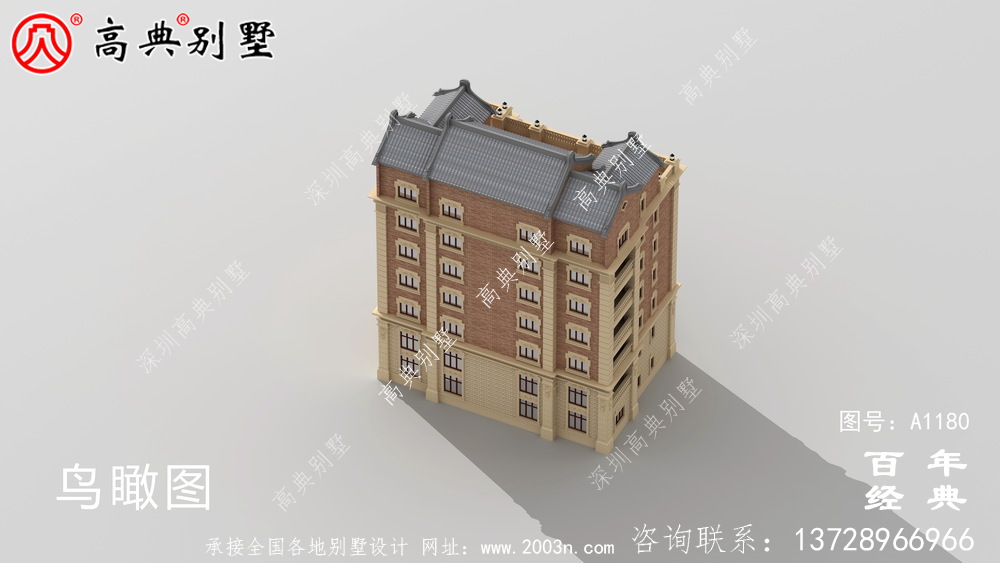 347平方米農村法式別墅設計，包括全套施工圖