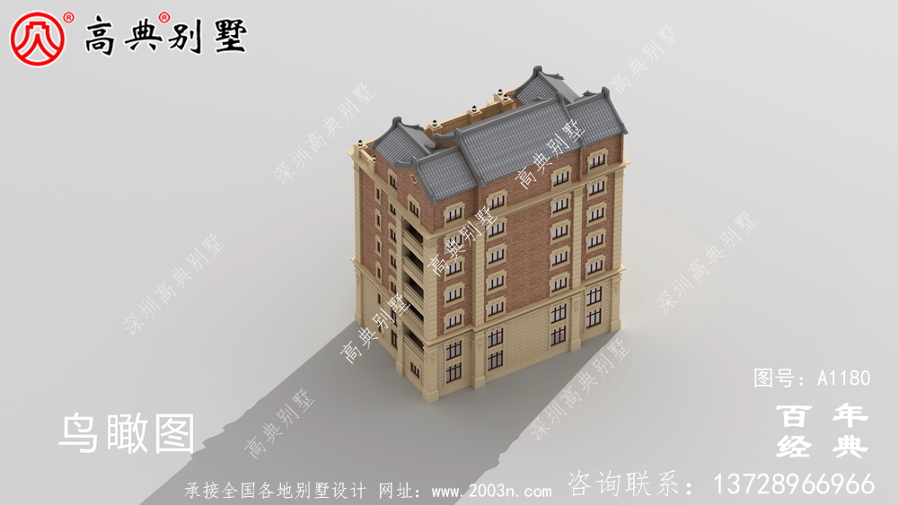 347平方米農村法式別墅設計，包括全套施工圖