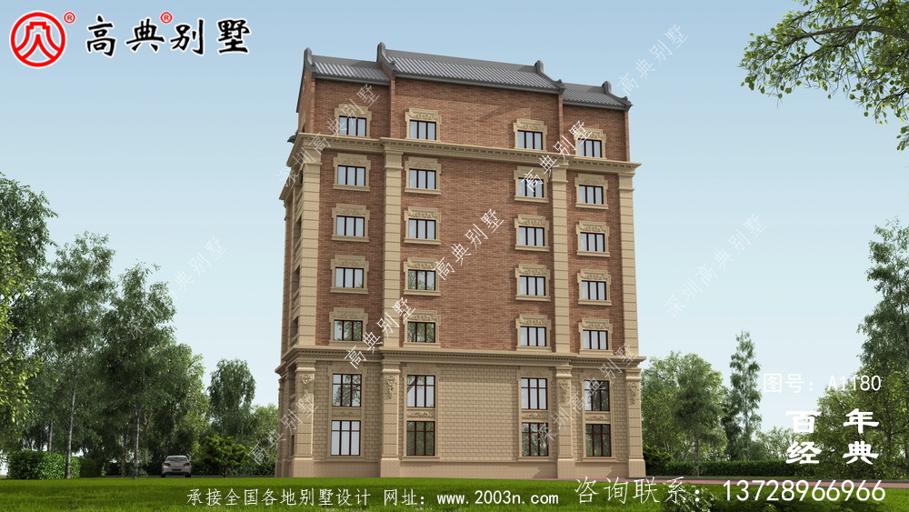 347平方米農村法式別墅設計，包括全套施工圖