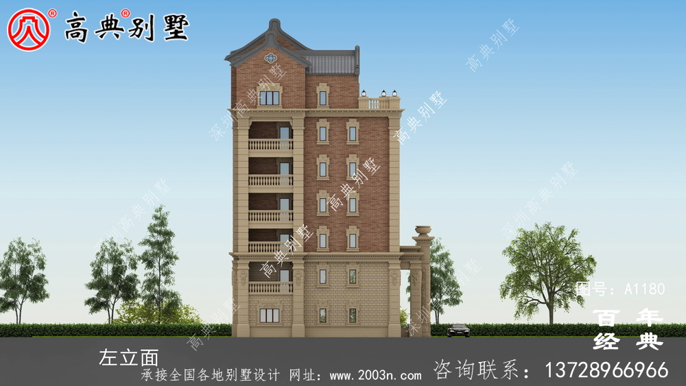 347平方米農村法式別墅設計，包括全套施工圖