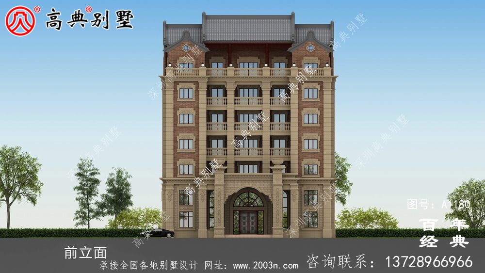 347平方米農村法式別墅設計，包括全套施工圖