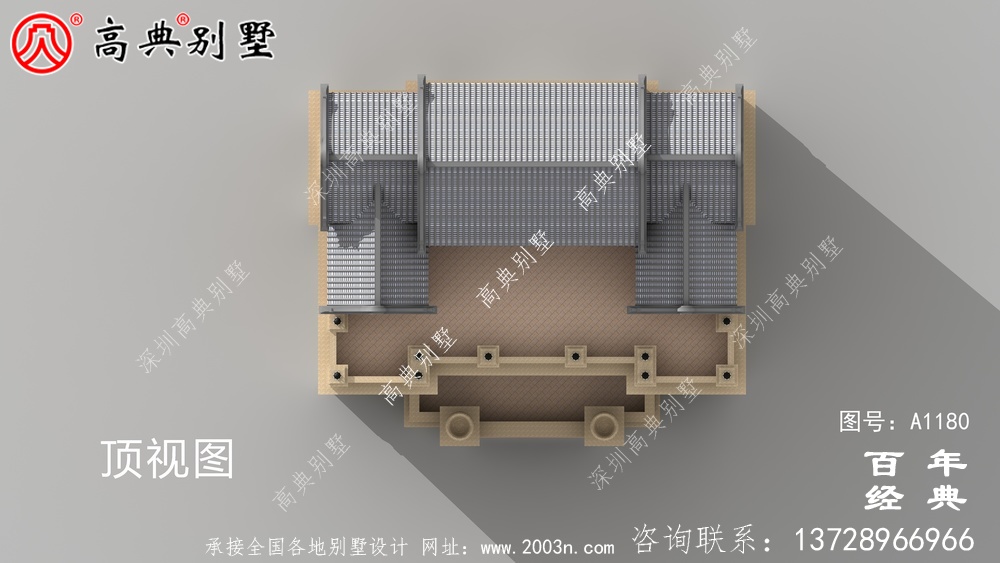 347平方米農村法式別墅設計，包括全套施工圖