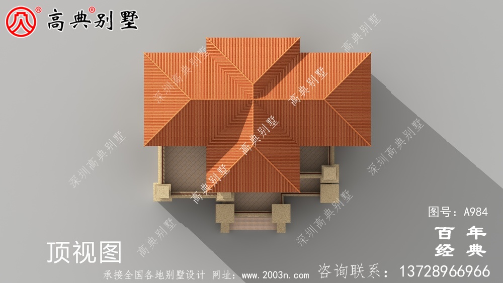簡單實用的五層農村自建住宅設計，面積159平方米。