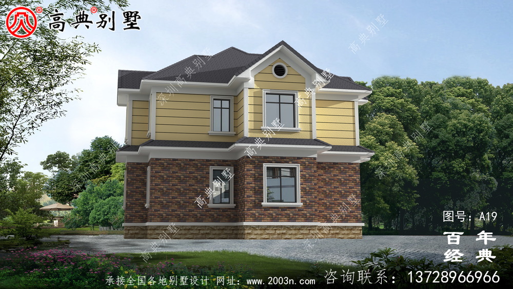 農村二樓實用型別墅設計圖施工圖_農村二樓小別墅設計圖