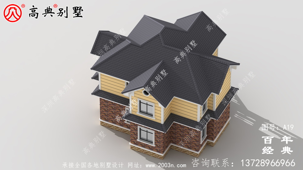 農村二樓實用型別墅設計圖施工圖_農村二樓小別墅設計圖