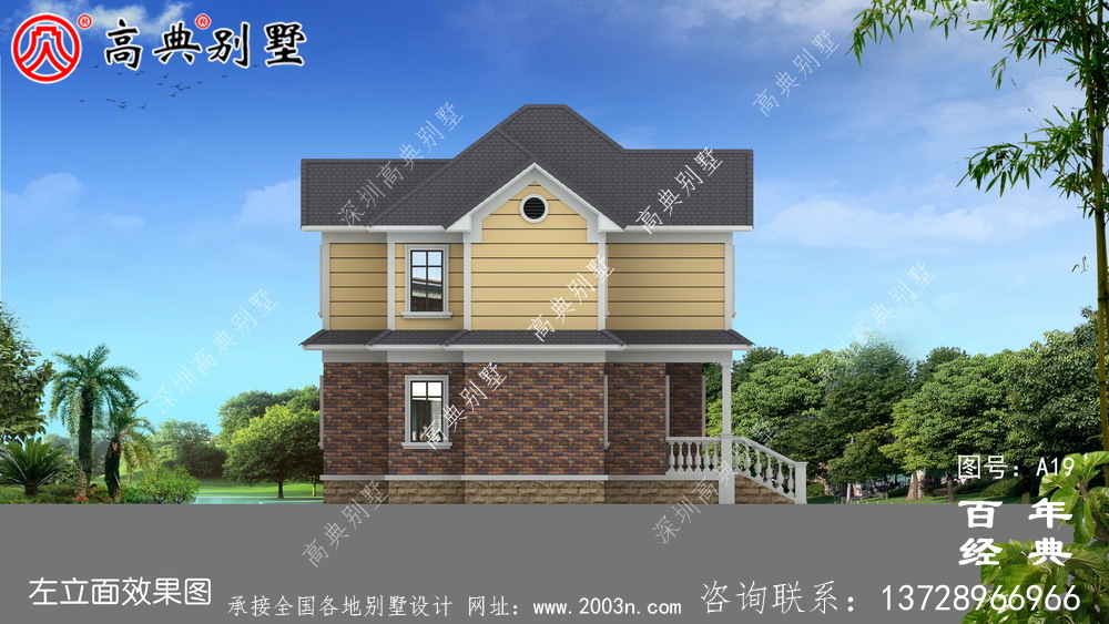 農村二樓實用型別墅設計圖施工圖_農村二樓小別墅設計圖