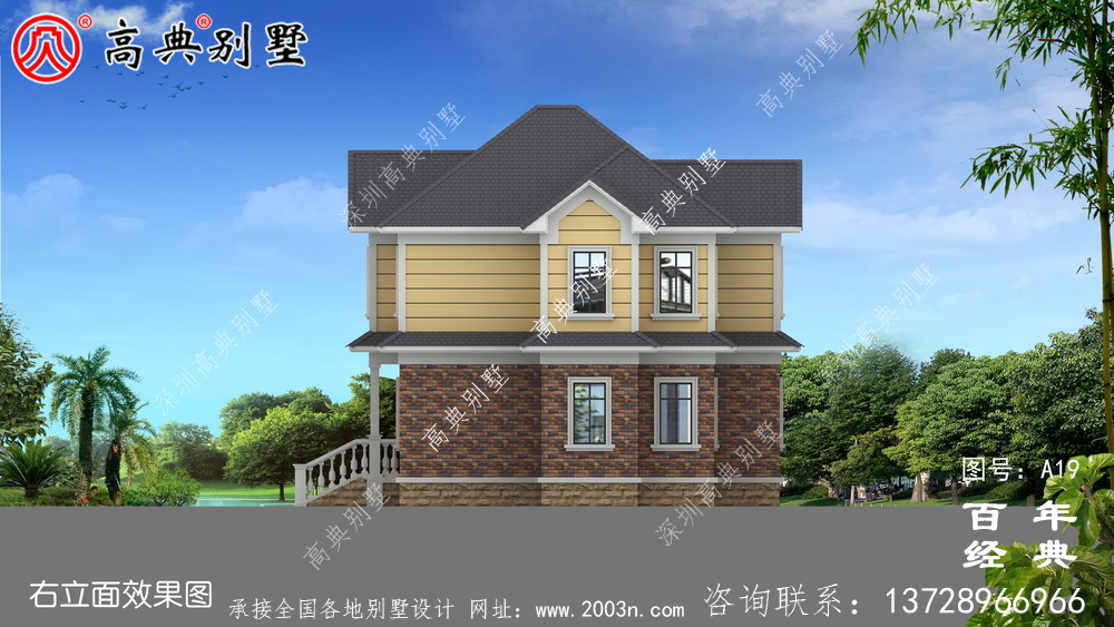 農村二樓實用型別墅設計圖施工圖_農村二樓小別墅設計圖