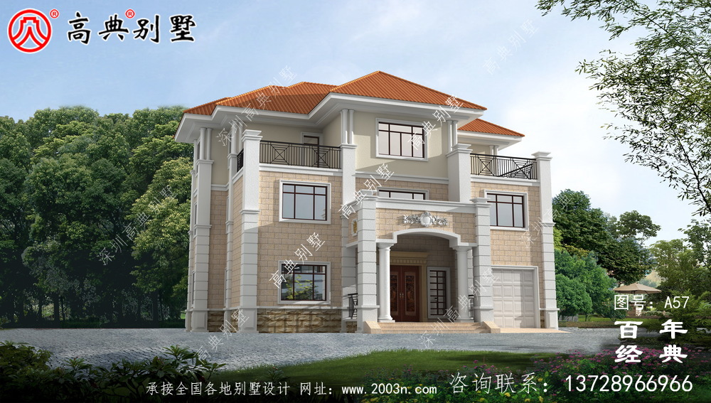 三層新農村小別墅設計圖施工圖_農村三層住宅設計
