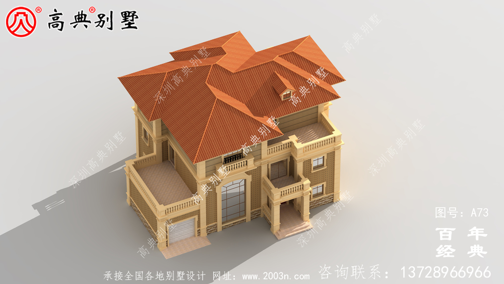 三樓帶車庫的歐式別墅設(shè)計圖紙_農(nóng)村三樓別墅圖紙