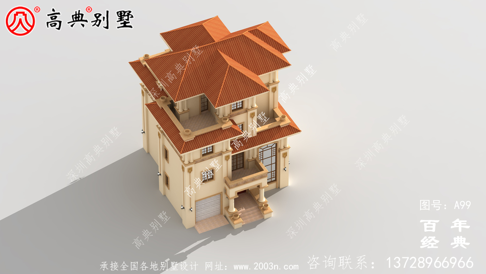 農(nóng)村四層帶陽臺車庫小別墅設(shè)計(jì)圖_農(nóng)村自建住宅設(shè)計(jì)圖