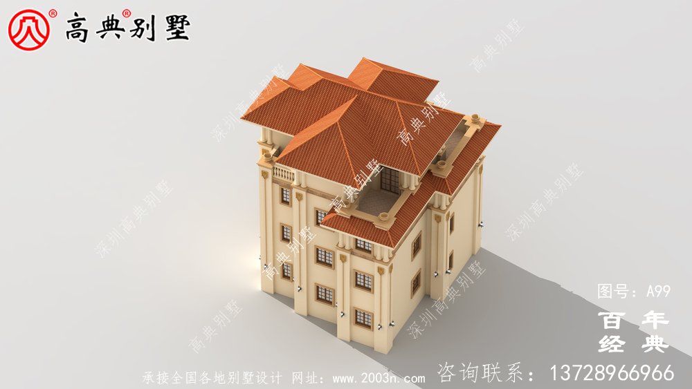 農(nóng)村四層帶陽臺車庫小別墅設(shè)計(jì)圖_農(nóng)村自建住宅設(shè)計(jì)圖