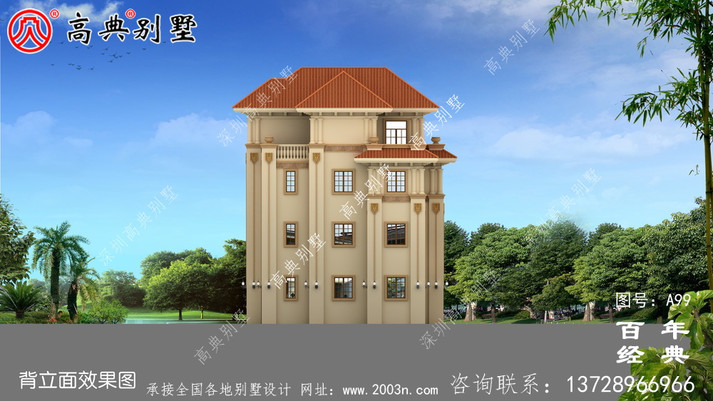 農(nóng)村四層帶陽臺車庫小別墅設(shè)計(jì)圖_農(nóng)村自建住宅設(shè)計(jì)圖
