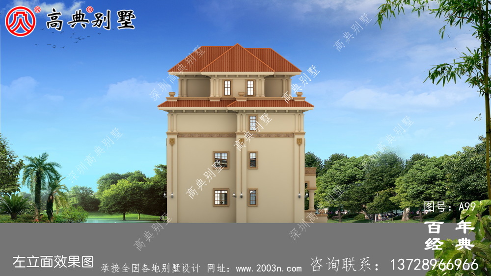 農(nóng)村四層帶陽臺車庫小別墅設(shè)計(jì)圖_農(nóng)村自建住宅設(shè)計(jì)圖