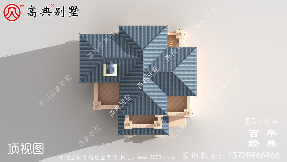 三層帶陽臺車庫小別墅設計圖_農村自建住宅設計圖