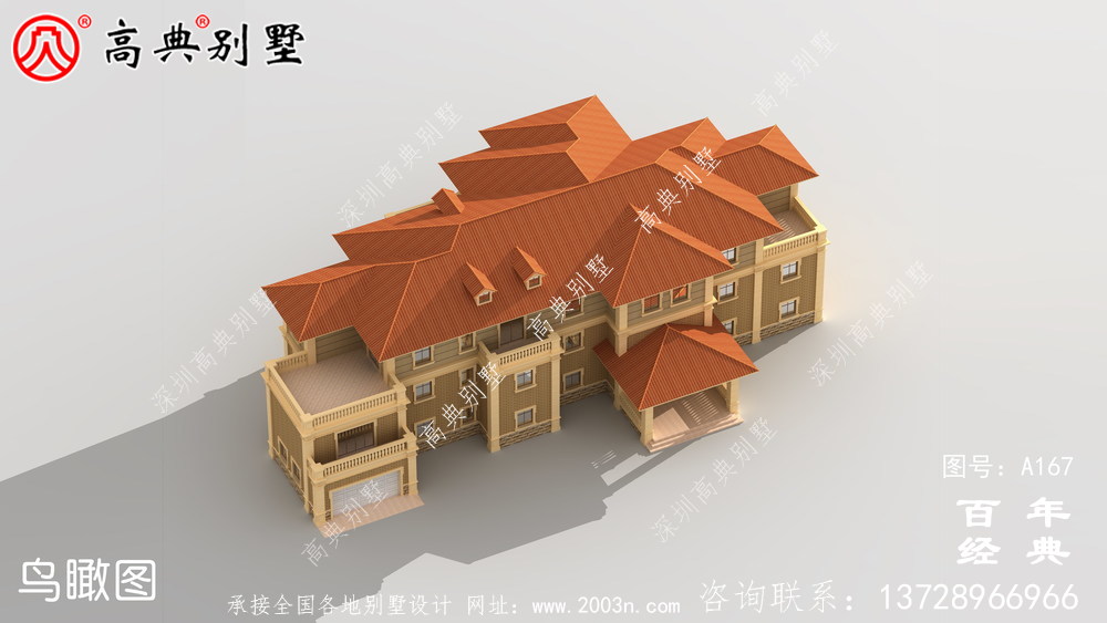 鄉(xiāng)村三層帶陽臺車庫別墅工程圖紙_別墅設(shè)計圖紙
