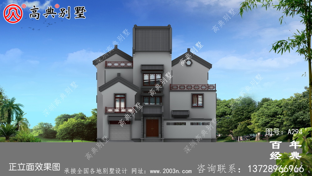 美麗的三層別墅圖紙效果圖施工圖_ 三層別墅設計圖紙