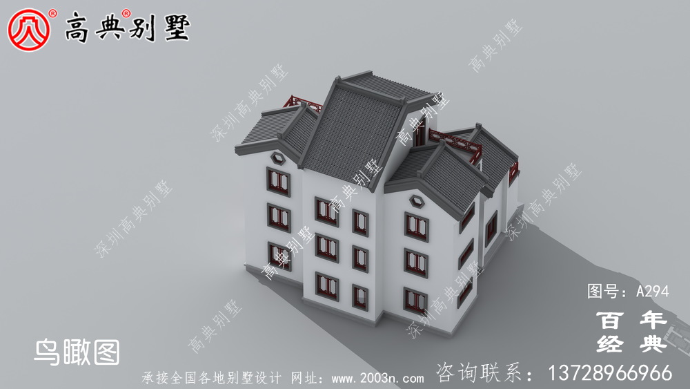 美麗的三層別墅圖紙效果圖施工圖_ 三層別墅設計圖紙