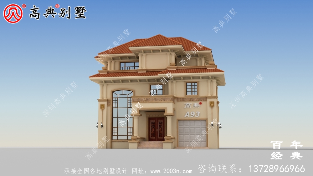 好看的鄉(xiāng)村三層小別墅設(shè)計圖紙及設(shè)計效果圖 農(nóng)村自建別墅設(shè)計圖