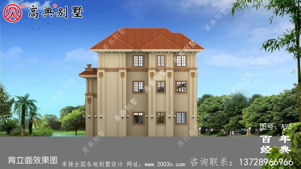 好看的鄉(xiāng)村三層小別墅設(shè)計圖紙及設(shè)計效果圖 農(nóng)村自建別墅設(shè)計圖